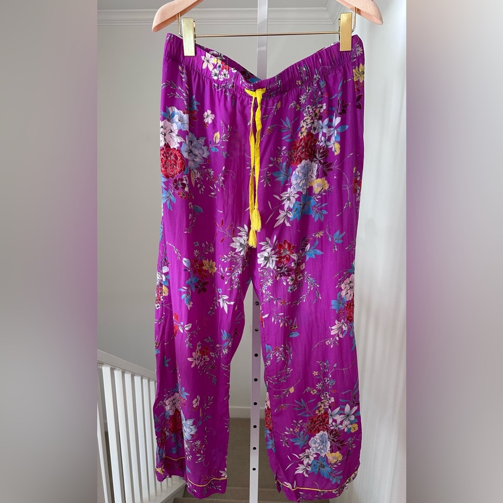 Gilligan OMalley SET of 2 floral pajama lounge pants size medium like new - Picture 3 of 13